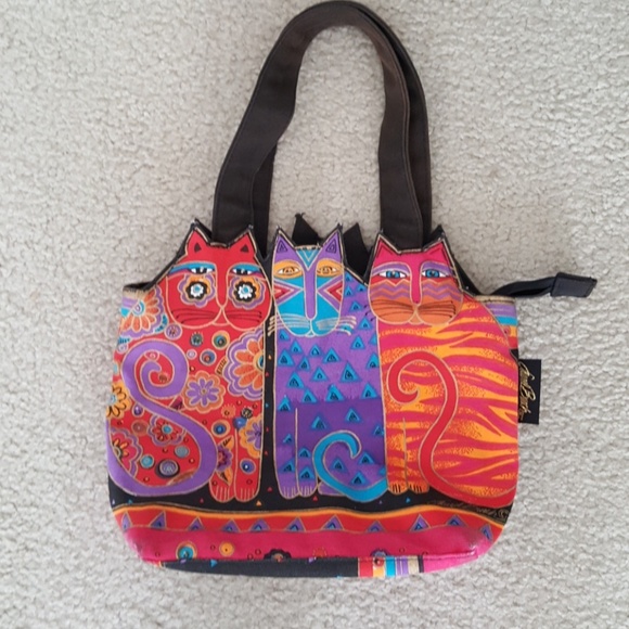 Laurel Burch Handbags - Laurel Burch Cutout Cat Bag Vintage